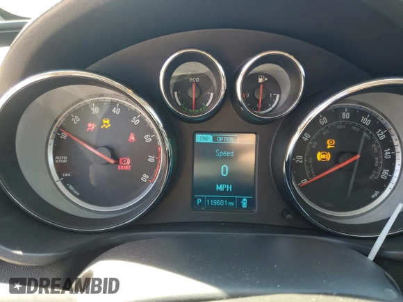 2013 Buick Regal Premium 1 with VIN 2G4GS5ERXD9132705, listed as a Copart auction lot 46290465 with 119,601 mi miles and Salvage title. Bid and sale history available at DreamBid. Image 9.