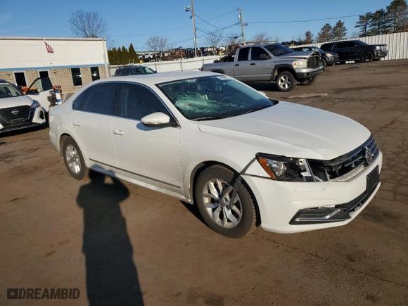 2017 Volkswagen Passat 1.8T S with VIN 1VWAT7A30HC076905, listed as a Copart auction lot 48500675 with 37,478 mi miles and Salvage Title. Bid and sale history available at carsss.com. Image 4.