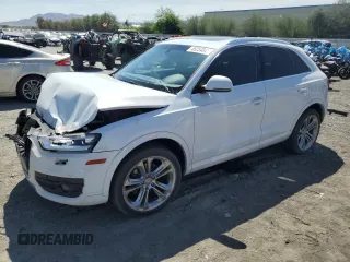 2015 Audi Q3 Premium Plus with VIN WA1EFCFS5FR013081, listed as a Copart auction lot 55254845 with 125,236 mi miles and Salvage title. Bid and sale history available at DreamBid. Image 1.