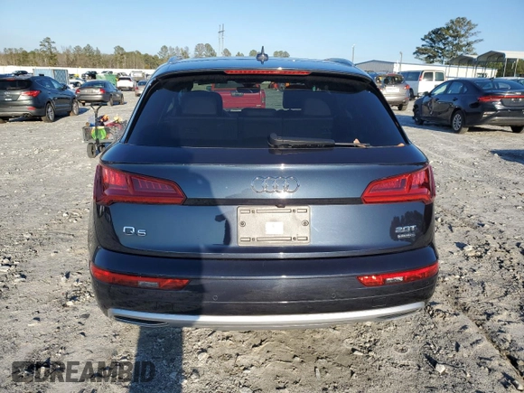 2018 Audi Q5 Premium Plus with VIN WA1BNAFY1J2035076, listed as a Copart auction lot 73202572 with 53,864 mi miles. Bid and sale history available at carsss.com. Image 6.