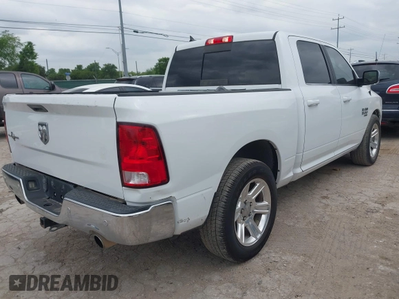 2019 Ram 1500 Classic Lone Star with VIN 1C6RR6LT7KS586474, listed as a IAAI auction lot 42106879 with 187,201 mi miles. Bid and sale history available at carsss.com. Image 4.