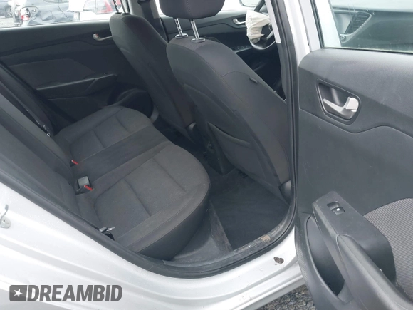 2021 Hyundai Accent Limited with VIN 3KPC34A6XME132842, listed as a IAAI auction lot 41268124 with 52,698 mi miles. Bid and sale history available at carsss.com. Image 8.