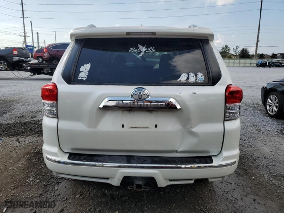 2010 Toyota 4Runner SR5 with VIN JTEZU5JR6A5011350, listed as a Copart auction lot 43526625 with 276,042 mi miles and Salvage Title. Bid and sale history available at carsss.com. Image 6.