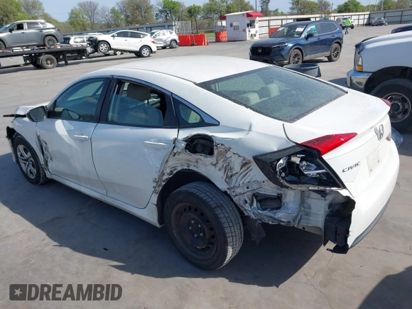 2016 Honda Civic Sedan LX with VIN 19XFC2F50GE059955, listed as a IAAI auction lot 41818158 with 123,282 mi miles. Bid and sale history available at carsss.com. Image 3.