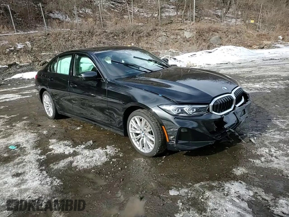 2023 BMW 3 Series 330i xDrive with VIN 3MW89FF09P8D76308, listed as a Copart auction lot 45942695 with 0 mi miles and Salvage Title. Bid and sale history available at carsss.com. Image 10.