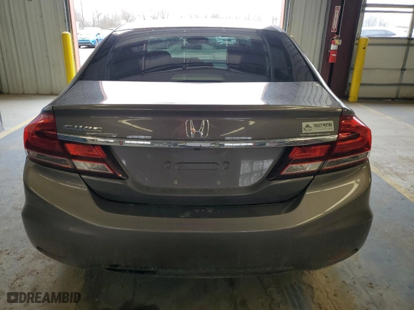 2013 Honda Civic Sdn LX with VIN 19XFB2F50DE096096, listed as a Copart auction lot 49774385 with 110,874 mi miles and Salvage Title. Bid and sale history available at carsss.com. Image 6.