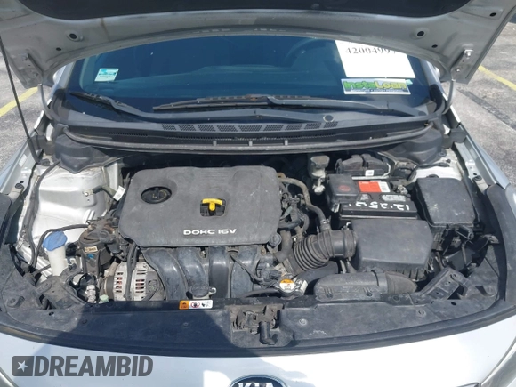 2017 Kia Forte LX with VIN 3KPFK4A75HE030220, listed as a IAAI auction lot 42004997 with 212,484 mi miles. Bid and sale history available at carsss.com. Image 10.