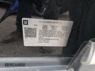 2020 Chevrolet Bolt EV Premier z VIN 1G1FZ6S09L4115718, wystawiony jako Copart lot #47644695 z przebiegiem 76 926 mil mil oraz Szkody całkowita. Historia ofert i sprzedaży dostępna na DreamBid. Obrazek 12.