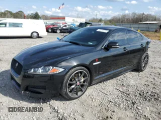 2015 Jaguar XF V6 Portfolio with VIN SAJWA0F73F8U53097, listed as a Copart auction lot 48912385 with 134,374 mi miles and Salvage Title. Bid and sale history available at carsss.com. Image 1.