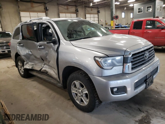 2019 Toyota Sequoia SR5 with VIN 5TDBY5G15KS168276, listed as a Copart auction lot 43376395 with 0 mi miles and Salvage Title. Bid and sale history available at carsss.com. Image 4.