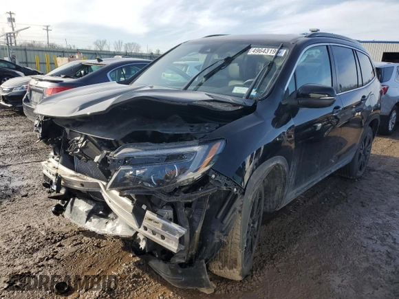 2022 Honda Pilot Special Edition with VIN 5FNYF6H23NB078193, listed as a Copart auction lot 49643195 with 0 mi miles and Salvage Title. Bid and sale history available at carsss.com. Image 1.