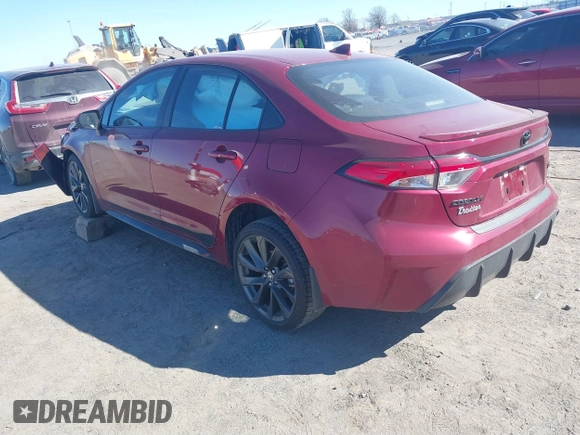 2024 Toyota Corolla SE with VIN 5YFS4MCEXRP217005, listed as a IAAI auction lot 41621895 with 4,177 mi miles and . Bid and sale history available at DreamBid. Image 3.