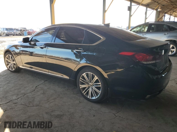 2018 Genesis G80 3.8L with VIN KMHGN4JE8JU231963, listed as a Copart auction lot 77375914 with 86,227 mi miles and Salvage Title. Bid and sale history available at carsss.com. Image 2.