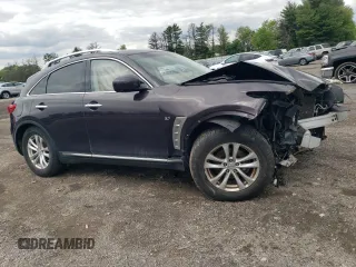2017 Infiniti QX70 z VIN JN8CS1MW5HM410765, wystawiony jako Copart lot #55641545 z przebiegiem Nie podano mil oraz Szkody całkowita. Historia ofert i sprzedaży dostępna na DreamBid. Obrazek 4.