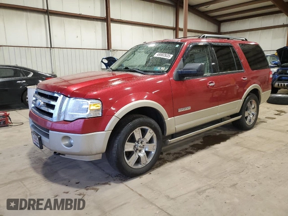 2008 Ford Expedition Eddie Bauer with VIN 1FMFU18588LA38411, listed as a Copart auction lot 49882635 with 78,943 mi miles and Salvage title. Bid and sale history available at DreamBid. Image 1.