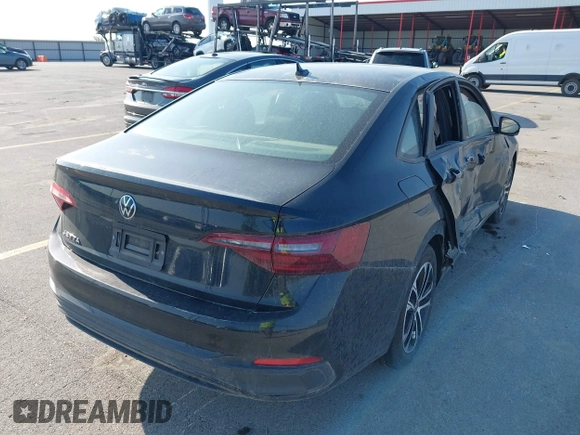 2023 Volkswagen Jetta Sport with VIN 3VWBM7BU2PM022530, listed as a IAAI auction lot 42215101 with 7,455 mi miles and . Bid and sale history available at DreamBid. Image 4.