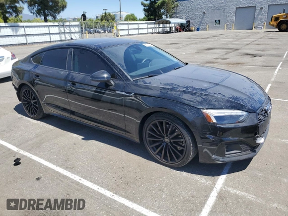 2023 Audi A5 Sportback Premium Plus with VIN WAUCBCF51PA047292, listed as a Copart auction lot 68124044 with 23,693 mi miles and Salvage Title. Bid and sale history available at carsss.com. Image 4.