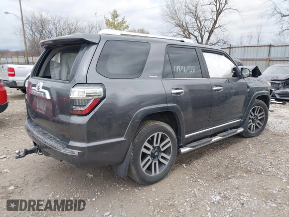2018 Toyota 4Runner SR5 with VIN JTEBU5JRXJ5496738, listed as a IAAI auction lot 41846428 with 143,870 mi miles. Bid and sale history available at carsss.com. Image 4.