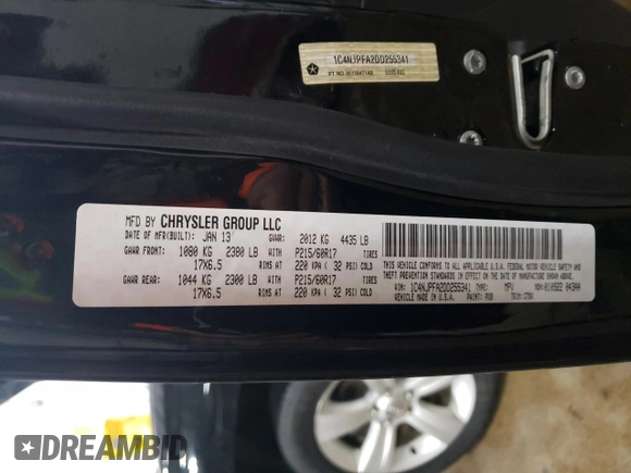 2013 Jeep Patriot Latitude with VIN 1C4NJPFA2DD255341, listed as a Copart auction lot 85511244 with 129,873 mi miles and Clean Title. Bid and sale history available at carsss.com. Image 13.