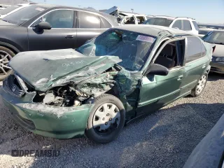 1998 Honda Civic DX with VIN JHMEJ6627WS011524, listed as a Copart auction lot 73585254 with 140,378 mi miles and Salvage Title. Bid and sale history available at carsss.com. Image 1.