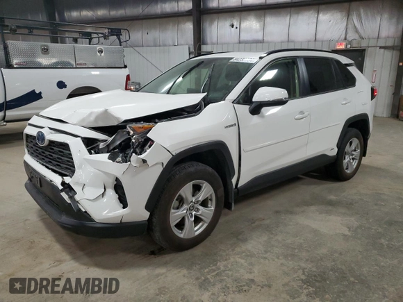2021 Toyota RAV4 Hybrid XLE with VIN JTMRWRFV3MD127501, listed as a Copart auction lot 84239034 with 75,707 mi miles and Salvage Title. Bid and sale history available at carsss.com. Image 1.