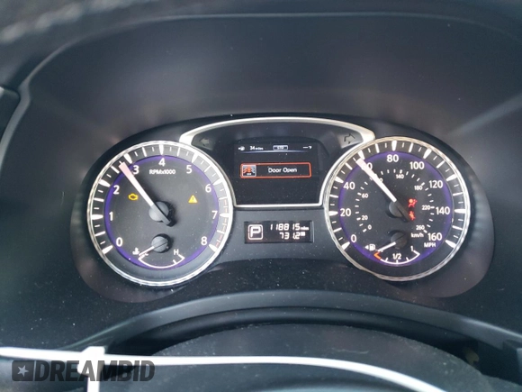 2013 Infiniti JX35 with VIN 5N1AL0MM7DC338486, listed as a Copart auction lot 72959864 with 118,815 mi miles and Salvage Title. Bid and sale history available at carsss.com. Image 9.