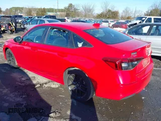 2022 Honda Civic Sedan Sport with VIN 2HGFE2F52NH587039, listed as a IAAI auction lot 41362552 with 30,067 mi miles. Bid and sale history available at carsss.com. Image 3.