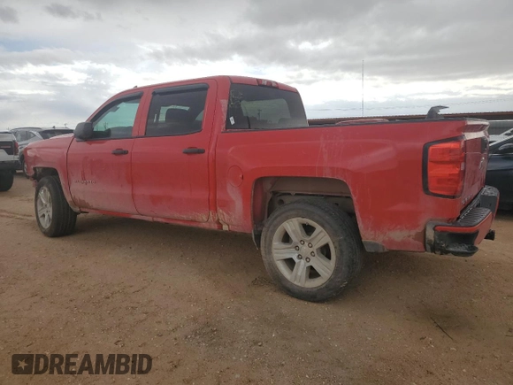 2018 Chevrolet Silverado 1500 Custom with VIN 3GCPCPEC7JG388830, listed as a Copart auction lot 78947194 with 81,508 mi miles and Salvage Title. Bid and sale history available at DreamBid. Image 2.