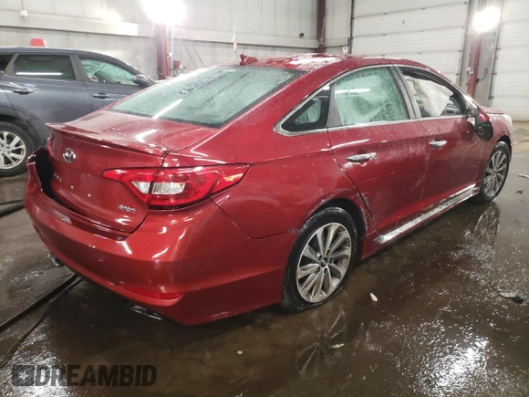 2015 Hyundai Sonata Sport with VIN 5NPE34AF1FH104032, listed as a Copart auction lot 87837255 with 151,079 mi miles and Non repairable. Bid and sale history available at DreamBid. Image 3.