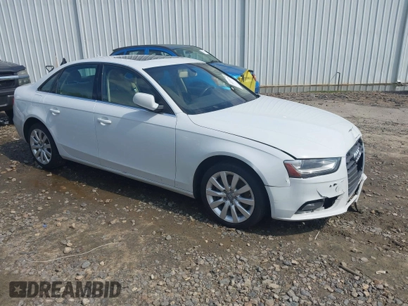 2013 Audi A4 Premium z VIN WAUAFAFL8DN038026, wystawiony jako IAAI lot #42271154 z przebiegiem 210 669 mil mil oraz . Historia ofert i sprzedaży dostępna na DreamBid. Obrazek 1.