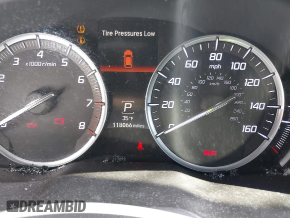 2014 Acura MDX Tech Pkg with VIN 5FRYD4H49EB010409, listed as a IAAI auction lot 41344123 with 118,066 mi miles. Bid and sale history available at carsss.com. Image 15.