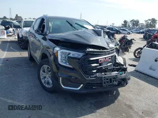 2024 GMC Terrain SLE with VIN 3GKALMEG9RL388827, listed as a IAAI auction lot 41611375 with 9,687 mi miles. Bid and sale history available at carsss.com. Image 1.