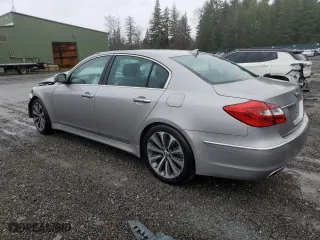 2013 Hyundai Genesis 5.0L R-Spec with VIN KMHGC4DH9DU220373, listed as a Copart auction lot 46939685 with 103,791 mi miles and Salvage Title. Bid and sale history available at carsss.com. Image 2.