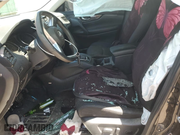 2017 Nissan Rogue S with VIN 5N1AT2MM5HC774481, listed as a Copart auction lot 57616045 with 173,269 mi miles and Salvage title. Bid and sale history available at DreamBid. Image 7.