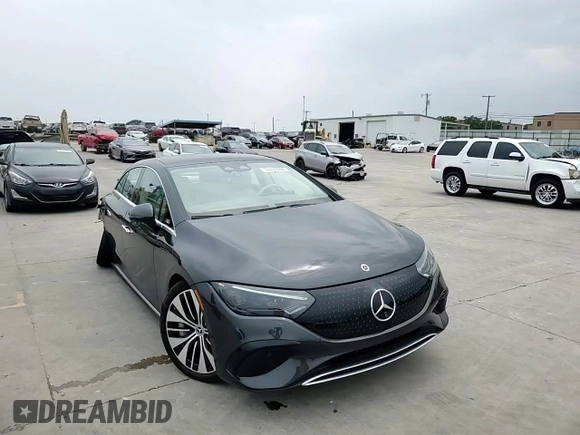 2023 Mercedes-Benz EQE with VIN W1KEG2BB4PF015190, listed as a Copart auction lot 55633594 with 14,807 mi miles and Salvage Title. Bid and sale history available at carsss.com. Image 11.