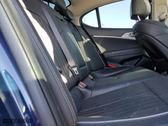 2020 Genesis G70 2.0T with VIN KMTG34LA5LU053373, listed as a Copart auction lot 42152495 with 59,701 mi miles and Salvage Title. Bid and sale history available at carsss.com. Image 10.