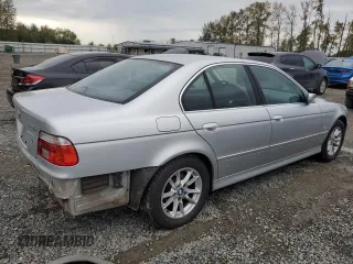 2003 BMW 5 Series 525iA with VIN WBADT43463G033124, listed as a Copart auction lot 72507464 with 0 mi miles and Salvage Title. Bid and sale history available at carsss.com. Image 3.
