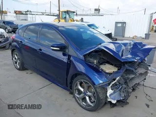 2017 Ford Focus ST with VIN 1FADP3L91HL343926, listed as a IAAI auction lot 41558099 with 62,670 mi miles and . Bid and sale history available at carsss.com. Image 1.