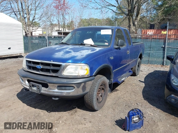 1997 Ford F-150 XL with VIN 1FTDX18W4VNB57679, listed as a IAAI auction lot 41918107 with 132,960 mi miles. Bid and sale history available at carsss.com. Image 2.