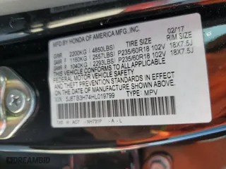 2017 Acura RDX w/Advance Pkg with VIN 5J8TB3H74HL019799, listed as a Copart auction lot 43825545 with 0 mi miles and Salvage Title. Bid and sale history available at carsss.com. Image 16.