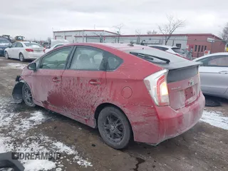 2012 Toyota Prius One with VIN JTDKN3DU1C5429857, listed as a IAAI auction lot 41072254 with 107,418 mi miles. Bid and sale history available at carsss.com. Image 3.