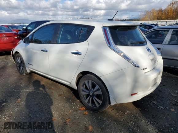 2015 Nissan LEAF SV with VIN 1N4AZ0CP7FC324367, listed as a Copart auction lot 75417783 with 47,839 mi miles. Bid and sale history available at carsss.com. Image 2.