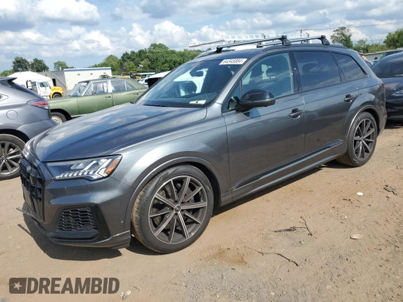 2020 Audi SQ7 z VIN WA1AWAF76LD012223, wystawiony jako Copart lot #64345884 z przebiegiem 76 961 mil mil oraz Szkoda całkowita • Salvage title. Historia ofert i sprzedaży dostępna na DreamBid. Obrazek 1.