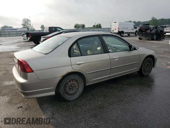 2004 Honda Civic LX z VIN 2HGES16594H587746, wystawiony jako Copart lot #57072535 z przebiegiem 374 664 mil mil oraz Szkoda całkowita • Salvage title. Historia ofert i sprzedaży dostępna na DreamBid. Obrazek 3.