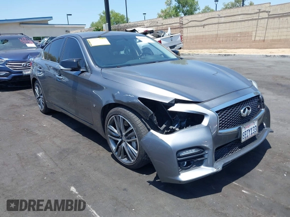 2015 Infiniti Q50 Sport with VIN JN1BV7AP3FM333148, listed as a IAAI auction lot 42359324 with 109,703 mi miles and . Bid and sale history available at DreamBid. Image 1.