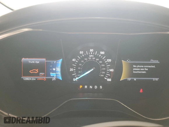 2017 Ford Fusion SE with VIN 3FA6P0HDXHR213441, listed as a Copart auction lot 53442915 with 128,624 mi miles and Salvage title. Bid and sale history available at DreamBid. Image 9.