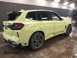 2022 BMW X3 M with VIN 5YM13EC07N9K40760, listed as a IAAI auction lot 41502792 with 30,764 mi miles. Bid and sale history available at carsss.com. Image 4.