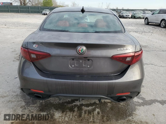 2023 Alfa Romeo Giulia Veloce with VIN ZARFANBN2P7670539, listed as a Copart auction lot 51078645 with 53,270 mi miles and Clean title. Bid and sale history available at DreamBid. Image 6.