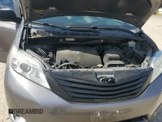2017 Toyota Sienna L with VIN 5TDZZ3DC5HS818593, listed as a Copart auction lot 56942894 with 114,359 mi miles and Salvage Title. Bid and sale history available at DreamBid. Image 11.