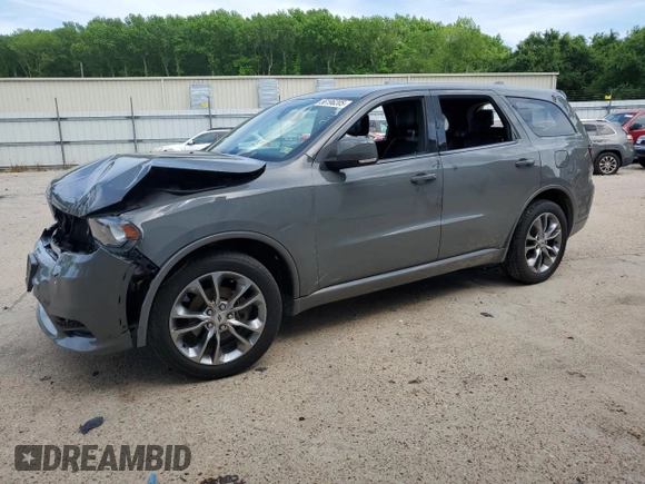 2020 Dodge Durango GT Plus with VIN 1C4RDHDG6LC258950, listed as a Copart auction lot 56196205 with 96,446 mi miles and Salvage title. Bid and sale history available at DreamBid. Image 1.